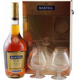 Коньяк "Martell" VS, with 2 glass box, 0.7 л