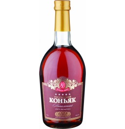 Коньяк Кубань-Вино, Российский "Пять звездочек", 0.5 л