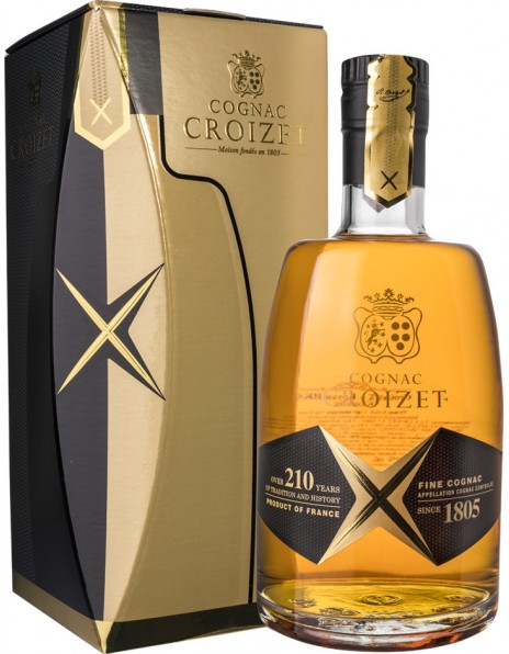 Коньяк Croizet X, Cognac AOC, gift box, 0.7 л