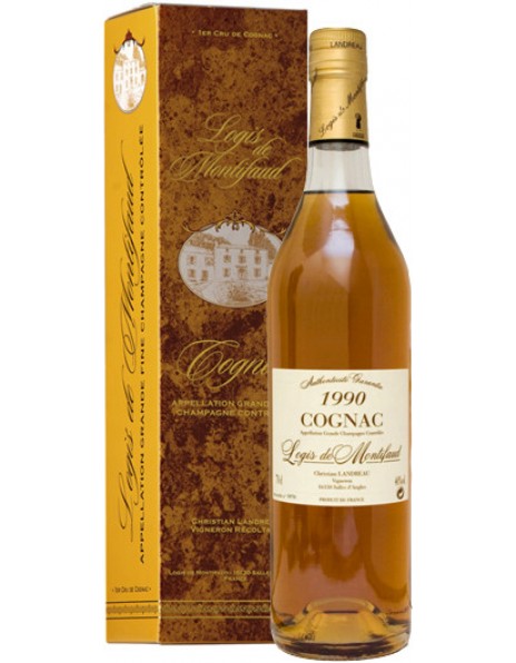 Коньяк Logis de Montifaud Millesime 1990 Cognac AOC, gift box, 0.7 л