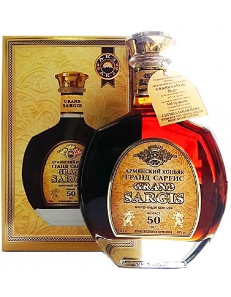 Коньяк "Grand Sargis" 50 Years Old, gift box, 0.5 л
