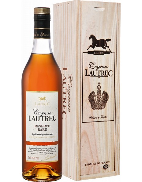 Коньяк "Lautrec" Reserve Rare, wooden box, 0.7 л