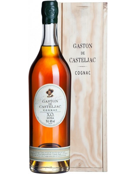 Коньяк "Gaston de Casteljac" XO Extra, Cognac AOC, wooden box, 0.7 л