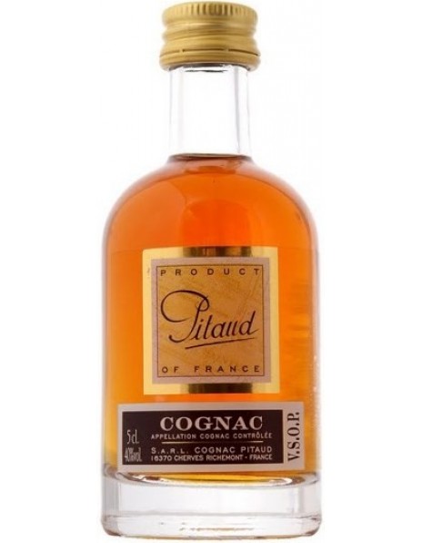 Коньяк Pitaud V.S.O.P., Cognac AOC, 50 мл