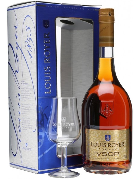 Коньяк Louis Royer VSOP, gift box with glass, 0.7 л