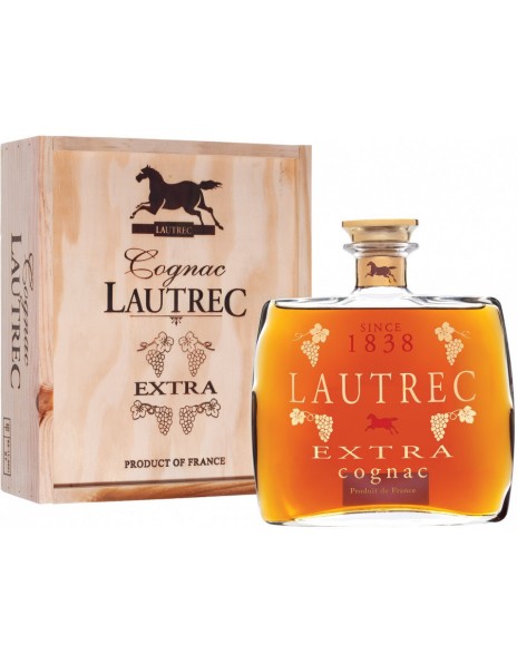 Коньяк "Lautrec" Extra, wooden box, 0.7 л