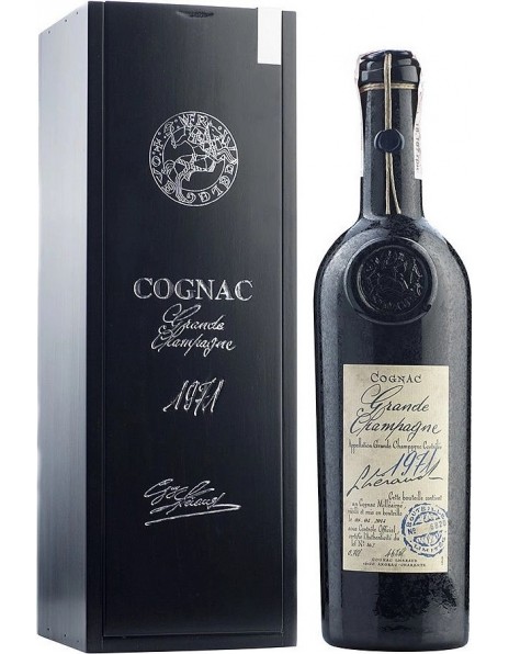 Коньяк Lheraud Cognac 1971 Grande Champagne, wooden box, 0.7 л